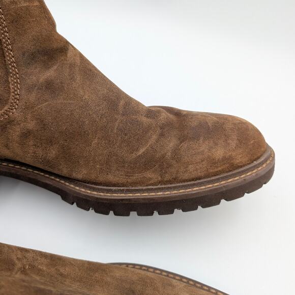 Johnston & Murphy Barret Boots Men's Brown Waxed Suede Size US13M EU46 - Picture 11 of 12